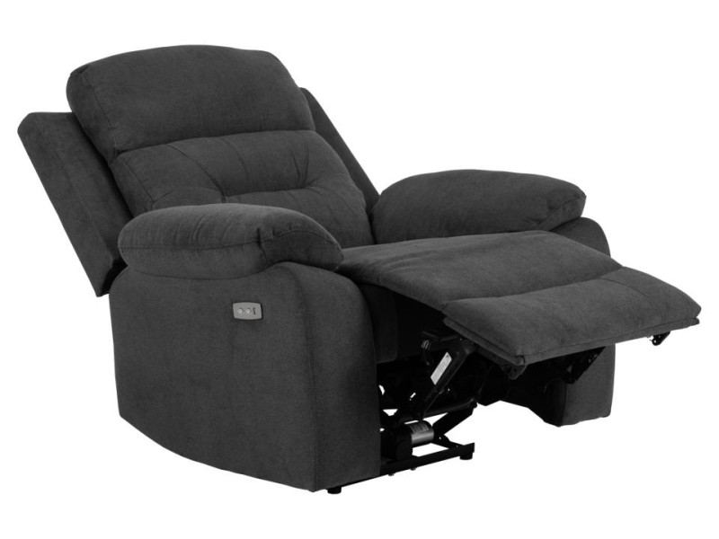 Fotel rozkładany Vansbro szary ciemny - ACTONA